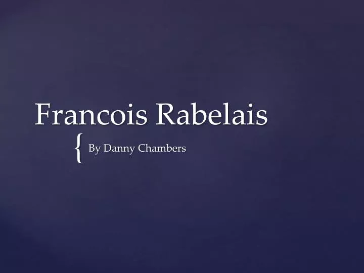 francois rabelais