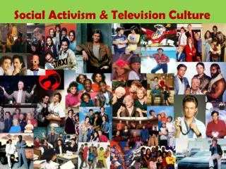 Social Activism &amp; Television Culture