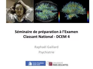 s minaire de pr paration l examen classant national dcem 4