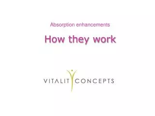 Absorption enhancements