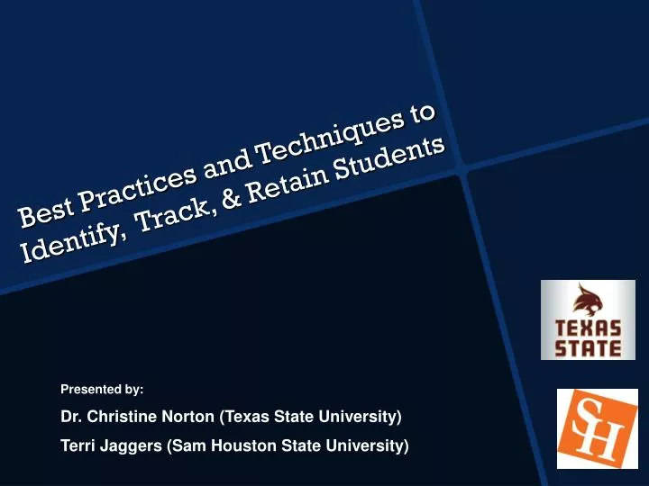 best practices and techniques to identify track retain students