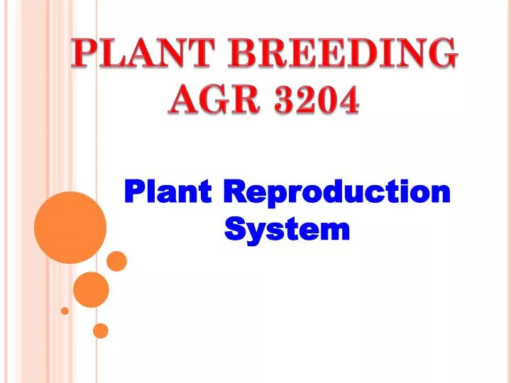 plant breeding agr 3204