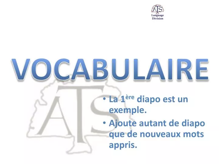 vocabulaire