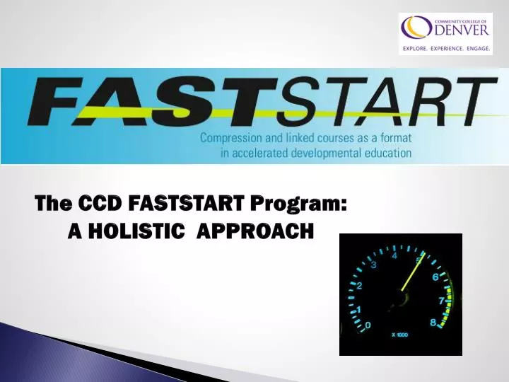 the ccd faststart program a holistic approach