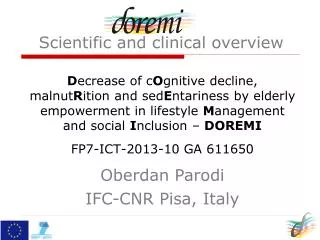 Oberdan Parodi IFC-CNR Pisa, Italy