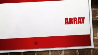 array