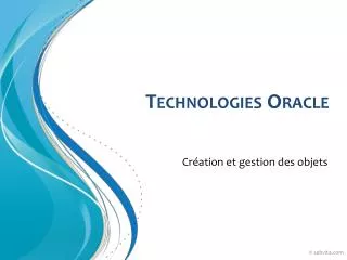 technologies oracle