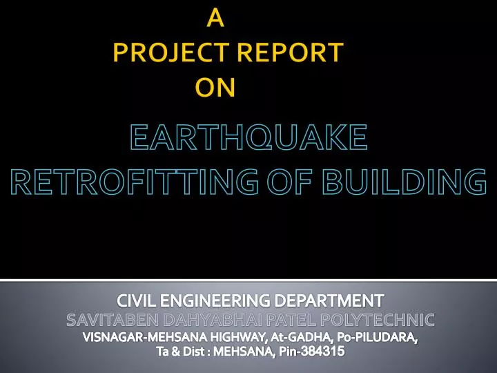 a project report on