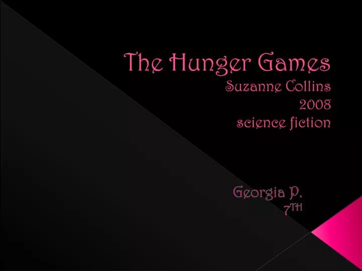 the hunger games suzanne collins 2008 science fiction