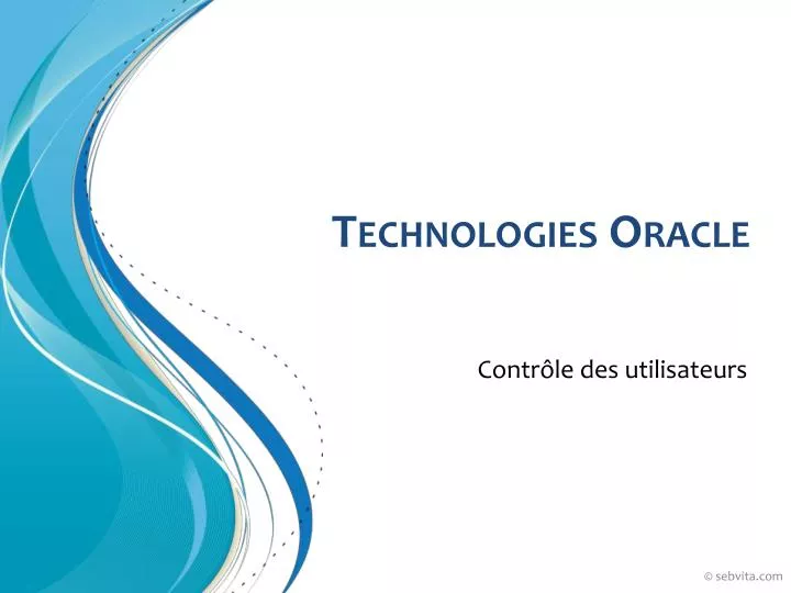 technologies oracle