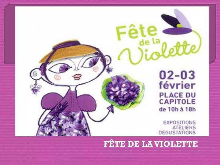 f te de la violette