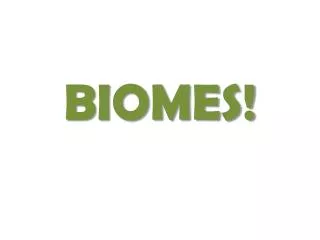 biomes