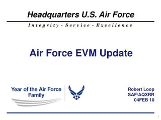 Air Force EVM Update