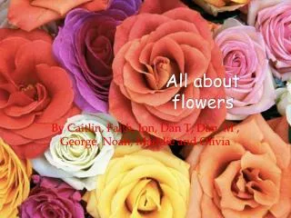All about flowers