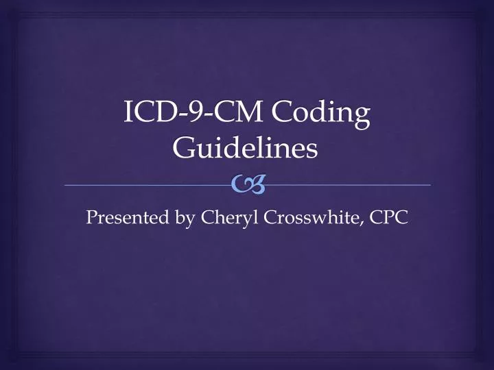 icd 9 cm coding guidelines