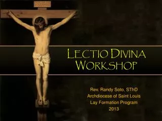 Lectio Divina Workshop