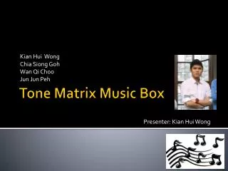 Tone Matrix Music Box