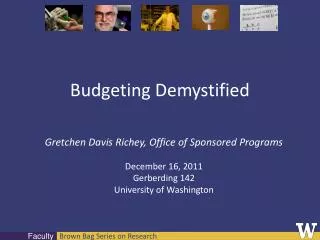 Budgeting Demystified