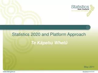 Statistics 2020 and Platform Approach