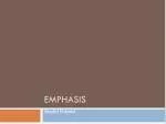 Emphasis - slide 1