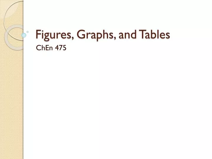 figures graphs and tables