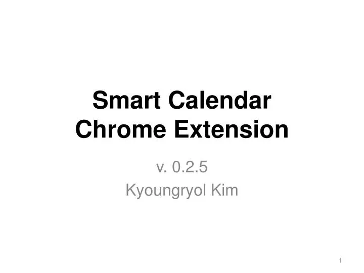 smart calendar chrome extension