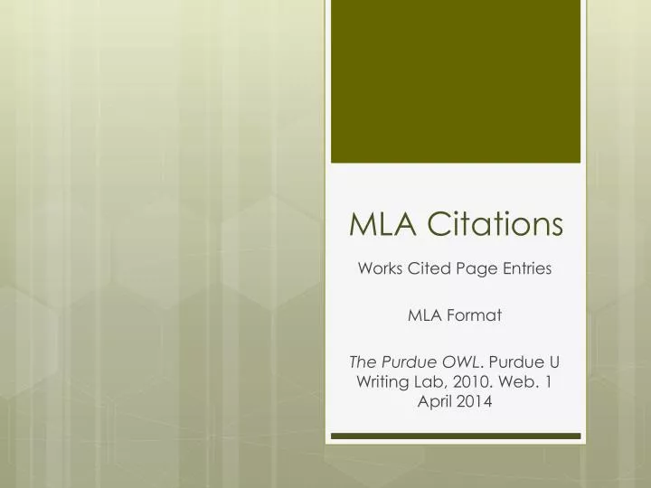 mla citations