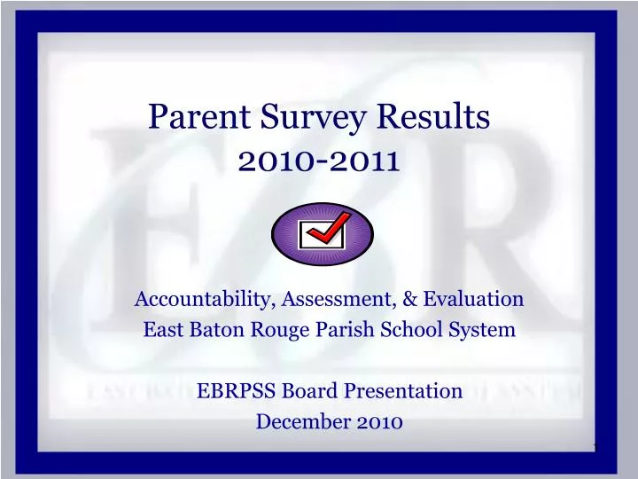 parent survey results 2010 2011