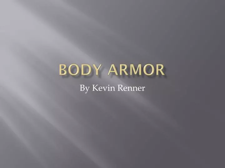 body armor