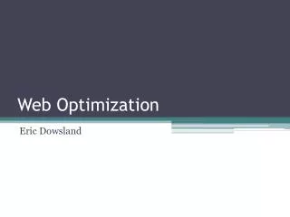 Web Optimization