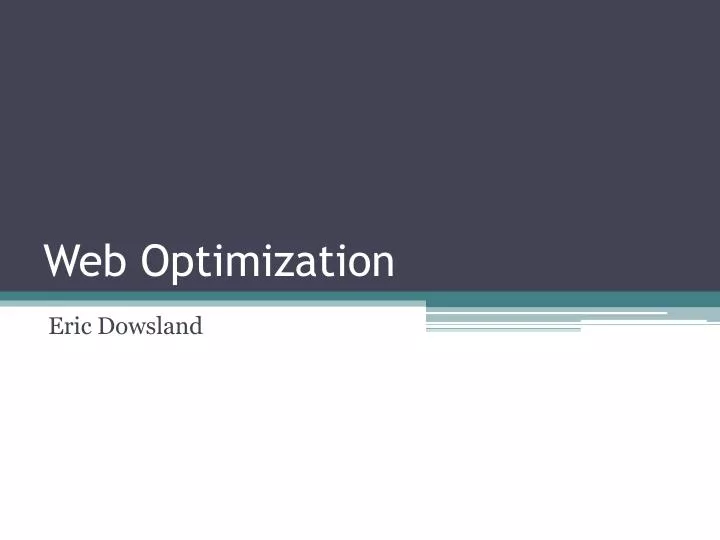 web optimization