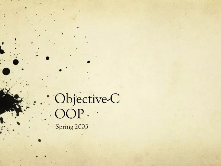 objective c oop