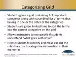 Categorizing Grid - slide 1