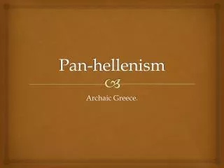 Pan-hellenism