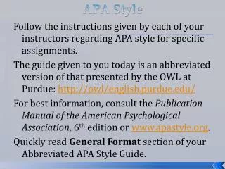 APA Style