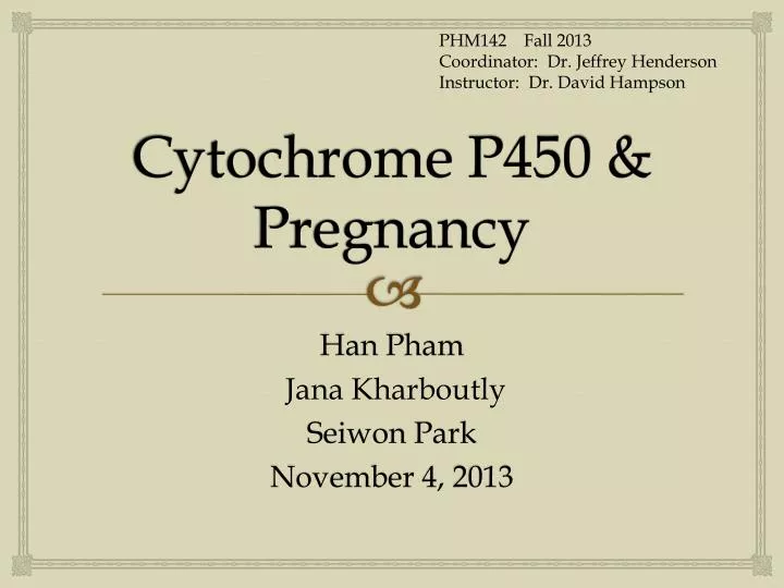cytochrome p450 pregnancy