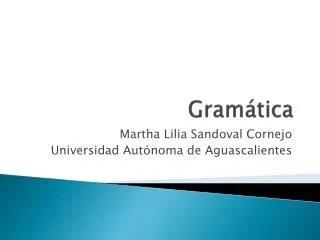 gram tica
