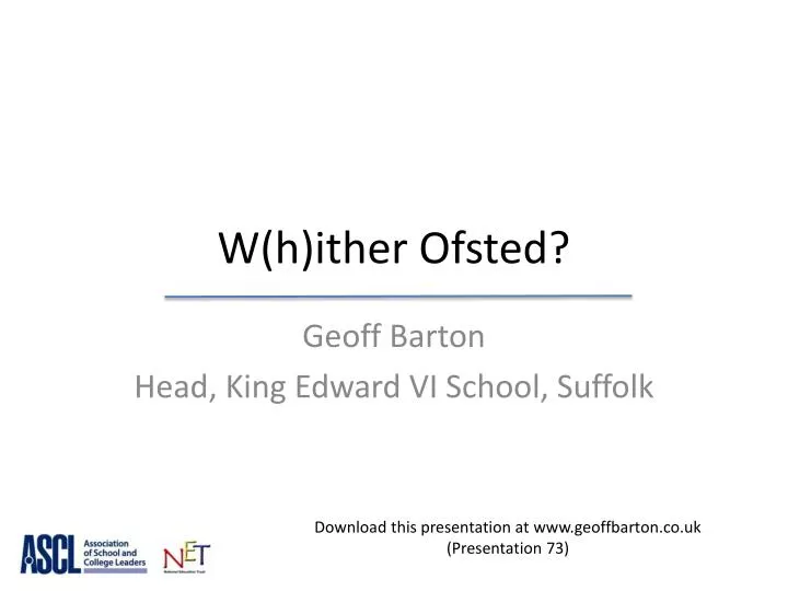 w h ither ofsted