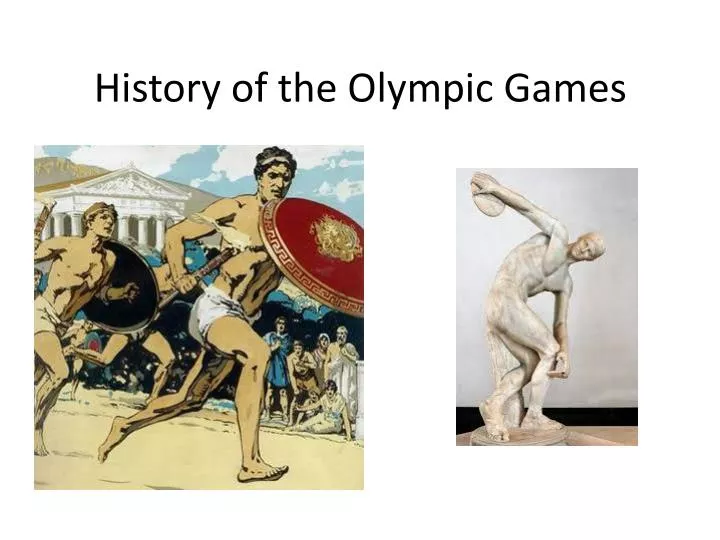 history of the olympic games