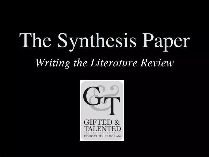 the synthesis paper