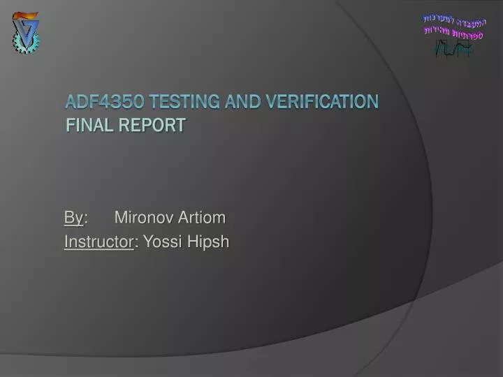adf4350 testing and verification final report