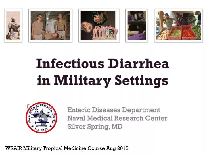 infectious diarrhea in military settings