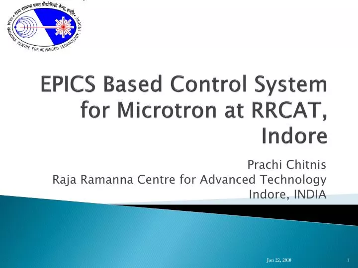 epics based control system for microtron at rrcat indore