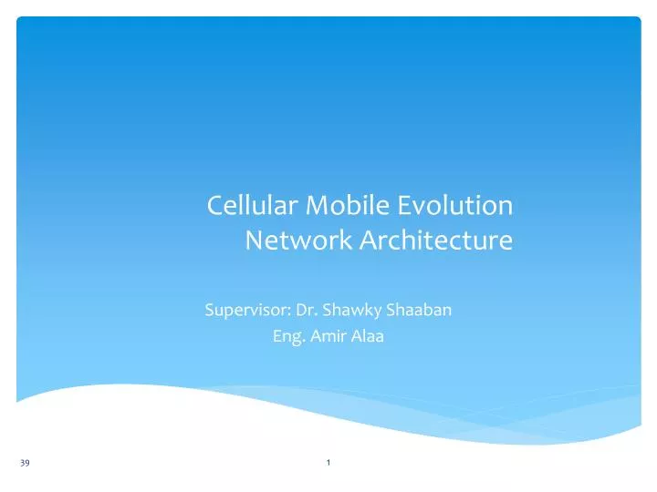 cellular mobile evolution network architecture