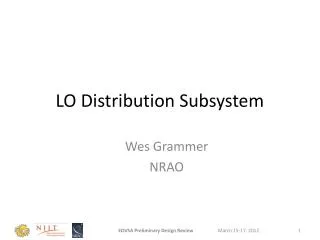 LO Distribution Subsystem