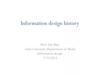 Information design history