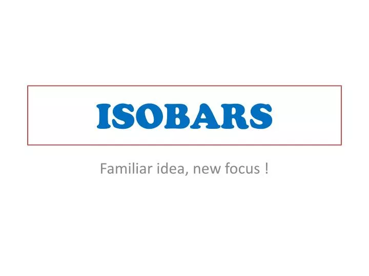 isobars