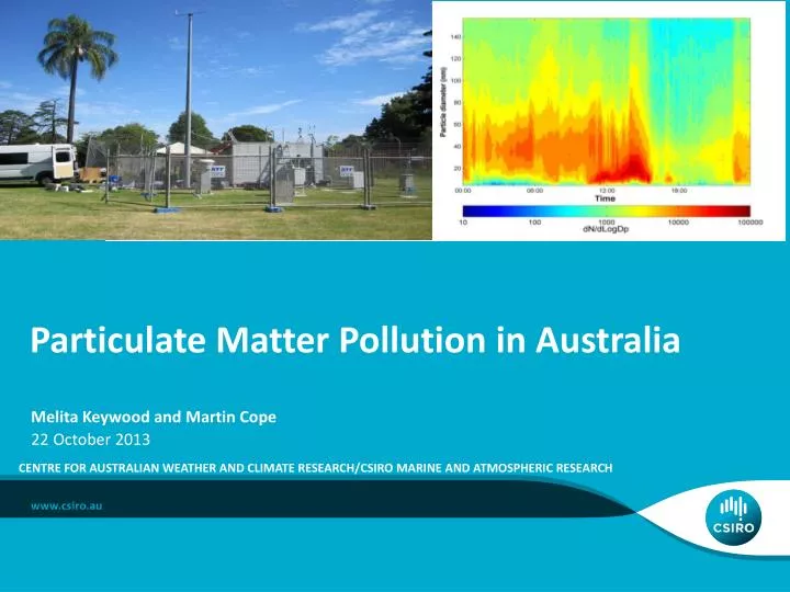particulate matter pollution in australia