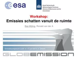 Workshop: Emissies schatten vanuit de ruimte