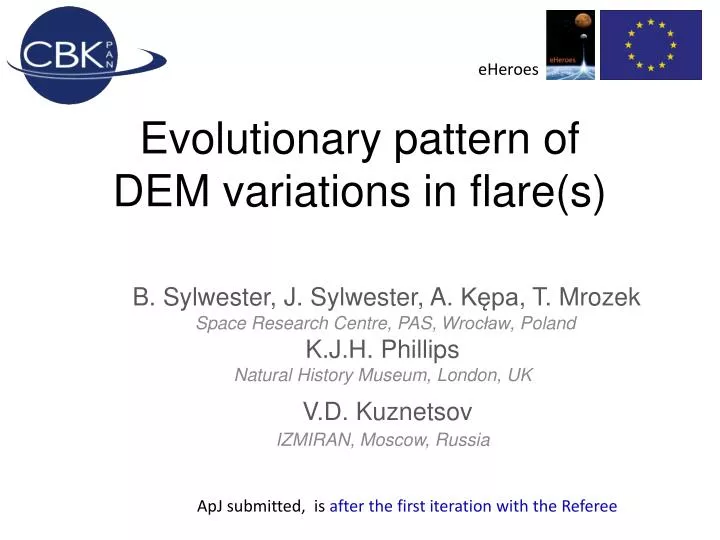 evolutionary pattern of dem variations in flare s